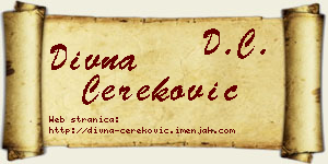 Divna Čereković vizit kartica